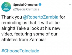 Special Olympics Roberto